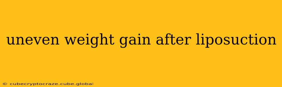 uneven weight gain after liposuction