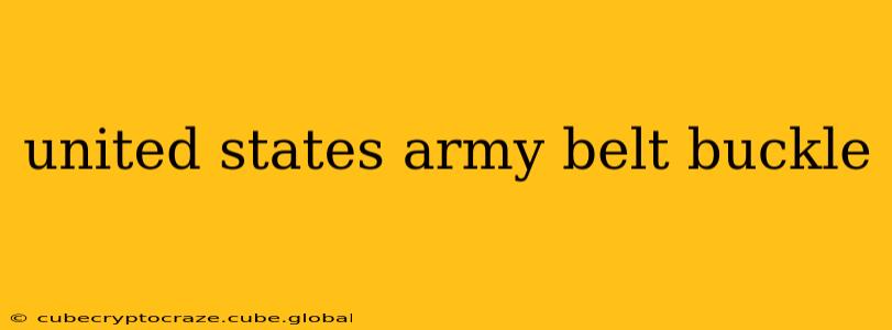 united states army belt buckle