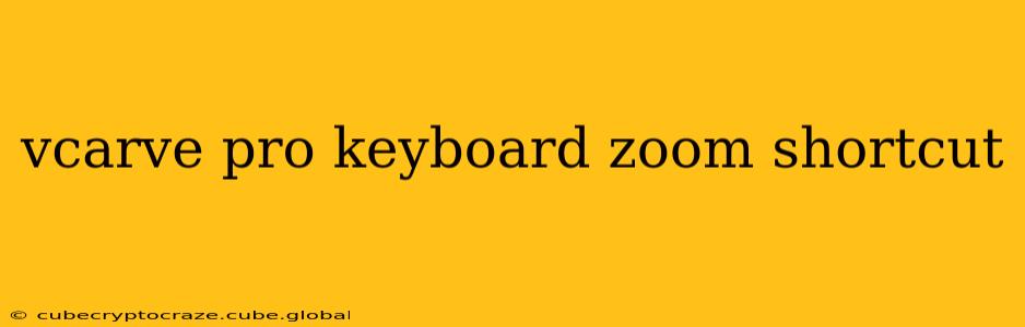 vcarve pro keyboard zoom shortcut