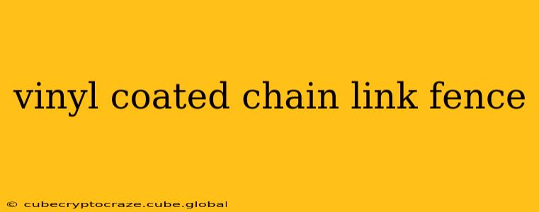 vinyl coated chain link fence