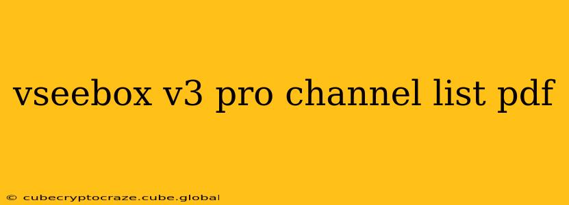 vseebox v3 pro channel list pdf