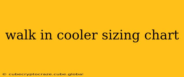 walk in cooler sizing chart