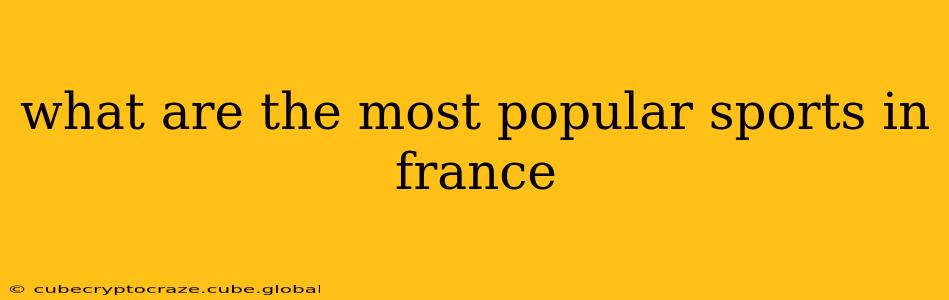 what are the most popular sports in france
