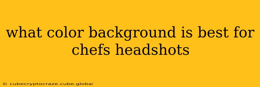 what color background is best for chefs headshots