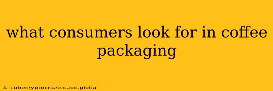what consumers look for in coffee packaging