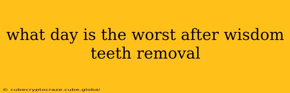 what day is the worst after wisdom teeth removal
