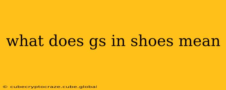 what does gs in shoes mean