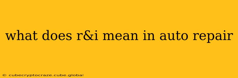 what does r&i mean in auto repair