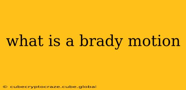 what is a brady motion