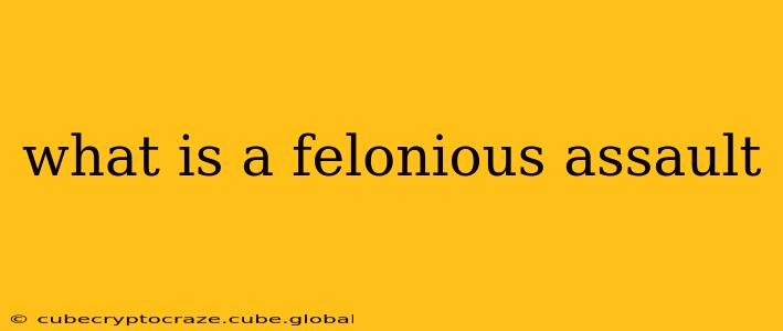what is a felonious assault