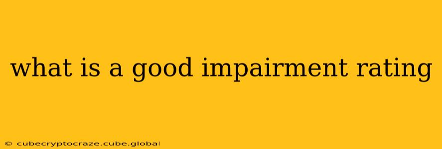 what is a good impairment rating