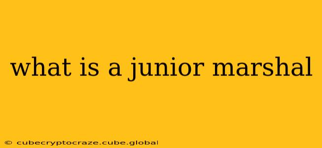 what is a junior marshal