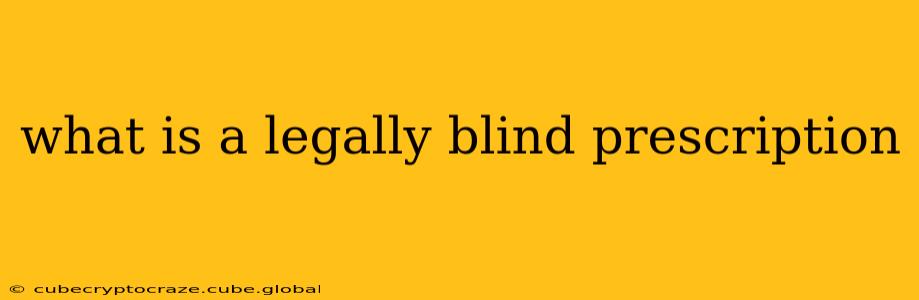what is a legally blind prescription