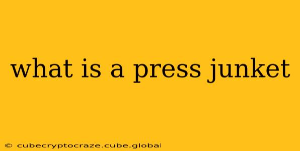 what is a press junket