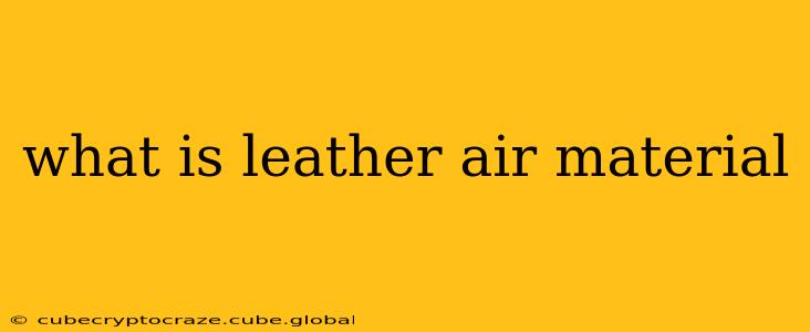 what is leather air material