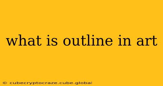 what is outline in art