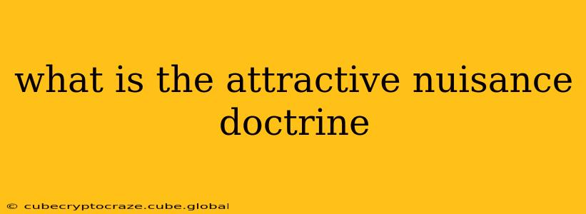 what is the attractive nuisance doctrine