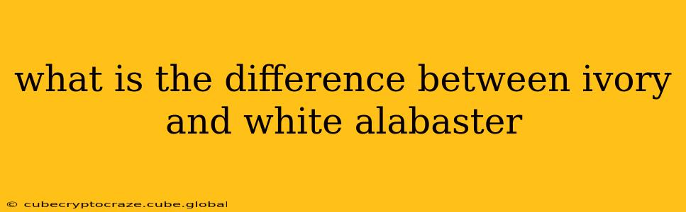 what is the difference between ivory and white alabaster