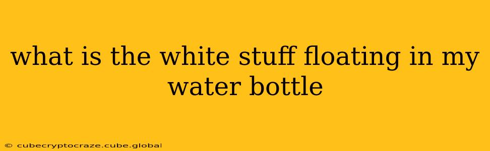 what is the white stuff floating in my water bottle