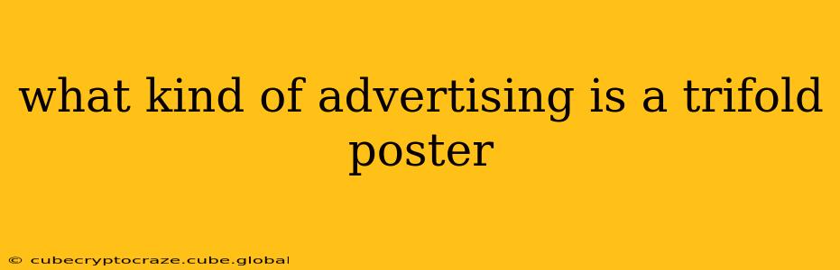 what kind of advertising is a trifold poster