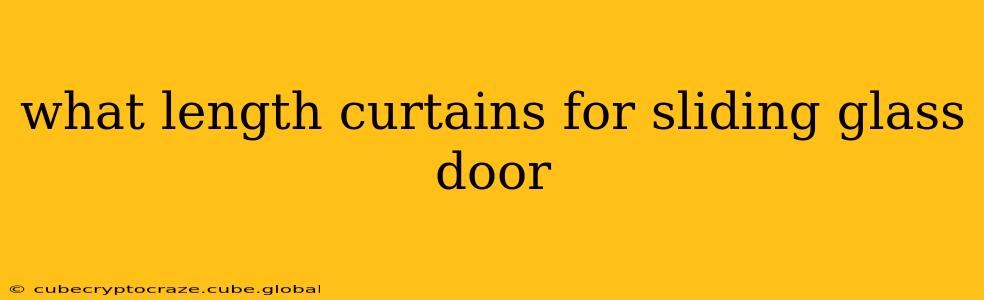 what length curtains for sliding glass door
