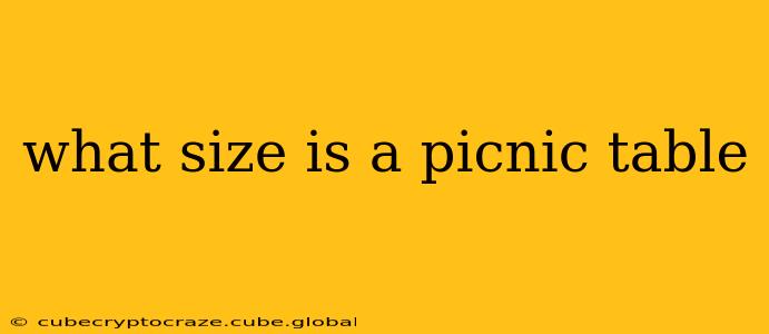 what size is a picnic table