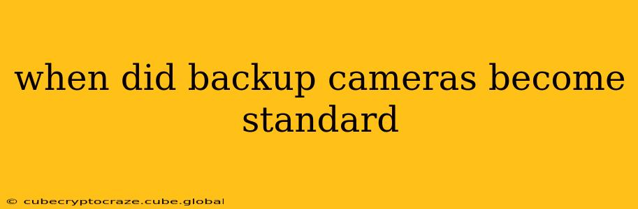 when did backup cameras become standard