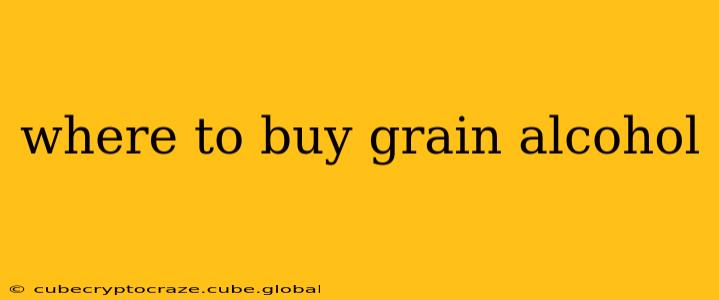 where to buy grain alcohol