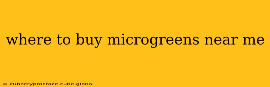where to buy microgreens near me