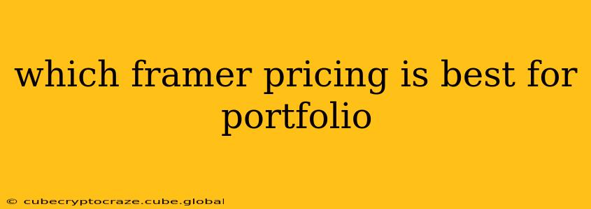 which framer pricing is best for portfolio