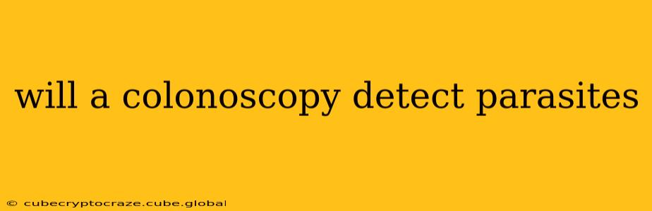 will a colonoscopy detect parasites