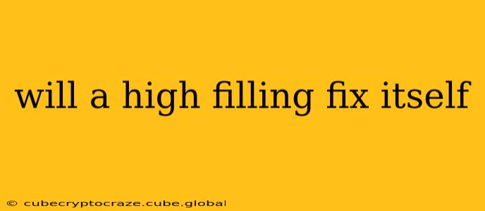 will a high filling fix itself