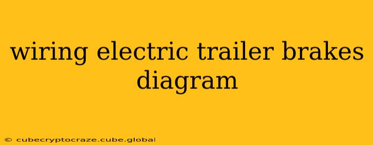 wiring electric trailer brakes diagram