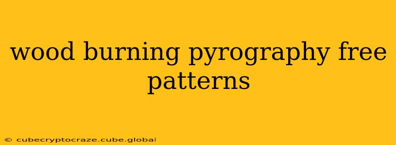 wood burning pyrography free patterns