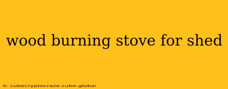 wood burning stove for shed