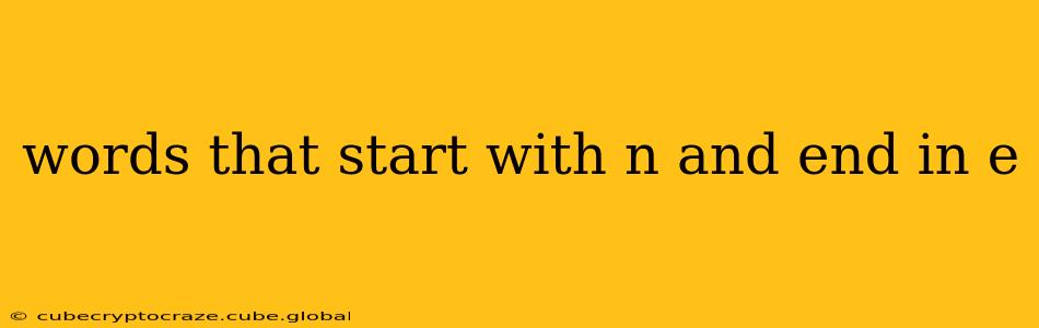 words that start with n and end in e