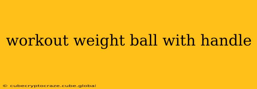 workout weight ball with handle