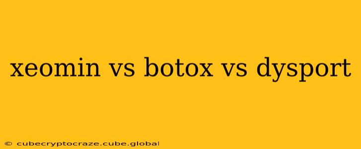 xeomin vs botox vs dysport